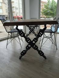 Chain Table Leg Rustic Industrial Dining Table Industrial Style Decor Table Legs