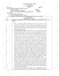 Class 12 Cbse Pre Board 2016 English Core Kendriya Vidyalaya Kv No 1 Salt Lake Respaper Com Sample Question Paper Writing Skills Lake