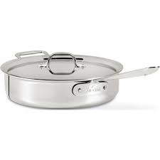 Note that warranty must be processed in the us. All Clad 4406 Stainless Steel 3 Ply Bonded Dishwasher Safe Saute Pan With Lid Cookware 6 Quart Silver Walmart Canada