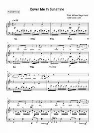 Free cover me in sunshine piano sheet music is provided for you. P Nk Willow Sage Hart Cover Me In Sunshine Sheet Music For Piano With Letters Download Piano Vocal Sku Pvo0041119 At Note Store Com
