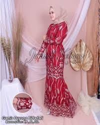 Model kebaya duyung elegan modern minimalis dan anggun model kebaya duyung untuk rok bawahan sebenarnya tidak jauh berbeda dengan model rok tulip hanya saja di bagian kaki dibuat. Grand Desain Terbaru Kebaya Gamis Duyung Bidadari New Modern Model Terbaru Dan Paling Banyak Dicari Saat Ini Desain Gamis Duyung Diary Hijaber