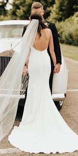 30 Simple Wedding Dresses For Elegant Brides Wedding Forward Wedding Dresses Lace Fit And Flare Wedding Dress Empire Waist Wedding Dress