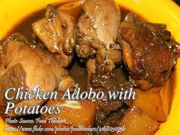 Chicken Adobo With Potatoes Adobo Chicken Chicken Adobo With Potatoes Recipe Recipes