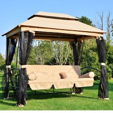 There are also outdoor swinging daybeds come with a stand that is used to support the weight of the daybed. Outsunny Outdoor 3 Person Patio Daybed Walmart Canada