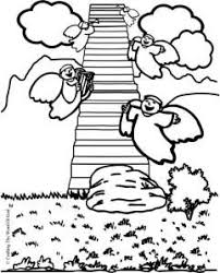 Jacobs Ladder Coloring Page Sunday School Coloring Pages Jacob S Ladder Bible Crafts