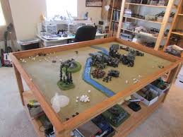 Warhammer 40k Fantasy Rpg D D Custom War Game Terrain Table 4x6 Game Room Design Wargaming Table Wooden Board Games