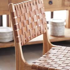 Woven Leather Dining Chair Wisteria Leather Dining Chairs Dining Chairs Rattan Dining Chairs