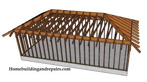 In a house, the underside of the upper floor ceiling joist framework, forms the frame for ceiling materials. Example Of Hip Roof With Ceiling Joist Construction Framing And Design Youtube