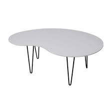 Only 1 available and it's in 1 person's cart. Kidney Shaped Coffee Table White For Rent Formdecor