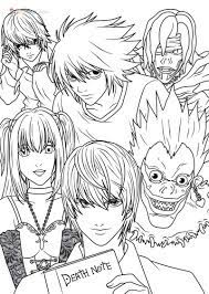 Des tonnes de coloriages gratuits à imprimer et à colorier. Coloriage Death Note 55 Images A Imprimer Gratuits
