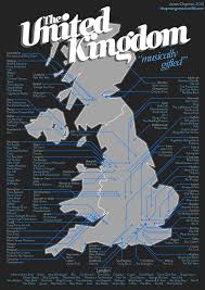 The United Kingdom Uk Music Map British Music
