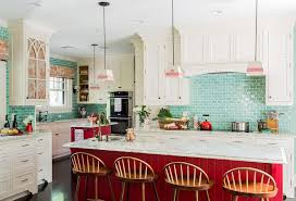Kitchen with red backsplash ideas. 16 Inspiring Ways To Use Red In The Kitchen