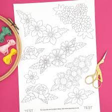 They are normally printed in black, blue, or gray ink. Fab Flowers Iron On Embroidery Transfer Patterns Lazy May Embroidery
