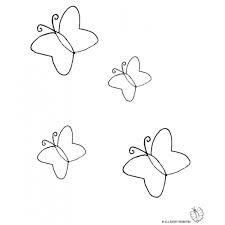 Disegno Di Farfalle Da Colorare Per Bambini