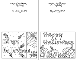 Color Your Own Halloween Cards Set Of Two Instant Download Holiday Crafts Creative Cards Holi Coloring Holiday Cards Halloween Cards Holiday Greeting Cards