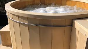 Get ready, because things are about to get hot (and relaxing) in the soothing warmth of the bestway saluspa inflatable hot tub. Wooden Hot Tubs Cedar Hot Tubs Wood Soaking Tubs At Rhtubs