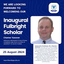 We are looking forward to welcoming our Inaugural Fulbright Scholar,  Associate Professor Dr. Charles Vanover, to Villa College this Sunday,  August 25th! His insightful sessions