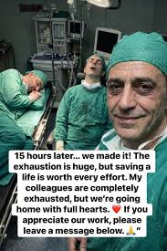 When the clock ran out, he stayed. He didn't go home when the shift ended.  Thirteen hours