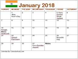 January 2019 Holidays Calendar India Calendar 2019 With Holidays 2019 Calendar Holiday Calendar
