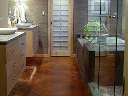 Bathroom floors get a lot of beating from all the constant scrubbing, getting wet and bleaching it gets. Bathroom Flooring Options Hgtv