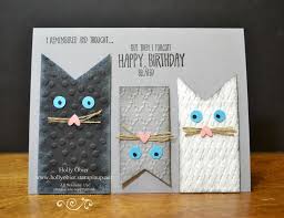 Really like the variety of ways to make the cards and all your tips. For All My Cat Loving Stampin Friends Cards Handmade Cat Birthday Card Handmade Birthday Cards