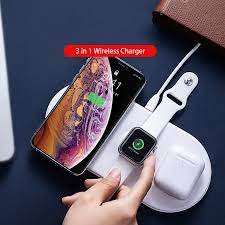 3 In 1 Fast Charging Airpower Wireless Charger Pad Qi Wireless Charger Holder For Apple Airpo