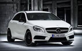 White Mercedes Benz A45 Amg Wallpaper Car Wallpapers 49546