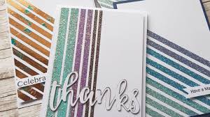 How to make quick and easy cards with double sided tape and wow embossing powder, sparkles and fab foil. Tutorial Making Easy Handmade Cards With Double Sided Tape Youtube