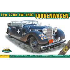Mercedes Benz 770k W 150 Tourenwagen 1 72 Scale Plastic Model Kit By Ace 72558 Ace Plastic Model Kits Model Kit Plastic Models