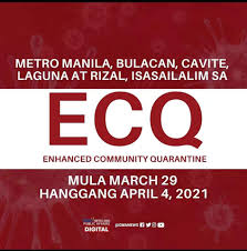 Ecq is the strictest quarantine mode enforced by the government and. Just In Update Naman Sa Pinas Ecq Na Mula 29 March 2021 Ingat Po Palagi At Paalalahanan Mga Pamilya Natin Na Mag Ingat At Sumunod Sa Mga Paalala Promo Seat Sale