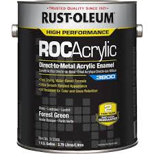 Reviews for Rust-Oleum 1 gal. ROC Acrylic 3800 DTM OSHA Gloss Forest Green  Interior/Exterior Enamel Paint (Case of 2)