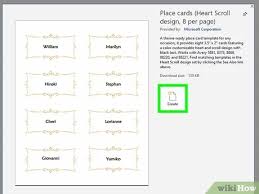 How to create a tent card or halffold card using microsoft ® word. 3 Easy Ways To Print On Place Cards On Pc Or Mac Wikihow Tech
