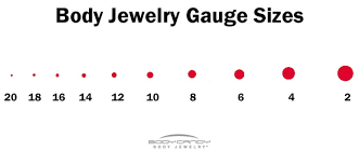 60 unfolded septum piercing gauge chart