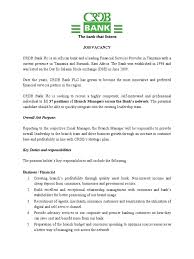 Create and analyze management information and reports for top management; Crdb Bank Job Opportunities Branch Managers 2