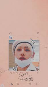 Taehyung Wallpaper Aesthetic Pink