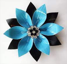 Each half of the cut strip (from the previous step) will be just shy of 1. 20 Easy Duct Tape Flowers 101 Duct Tape Crafts