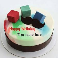 Birthday Cake Heart Shape For Husband Happy Birthday Name Cake With Mustache For Husband Birthday Cake For Wife Birthday Cake For Husband Happy Birthday Wishes Cake