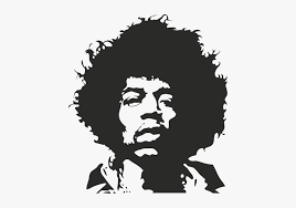 মার্কিন গিটারবাদক, গায়ক এবং গীতিকার (bn); Jimi Hendrix Wall Decal Sticker Art Jimi Hendrix Black And White Painting Hd Png Download Transparent Png Image Pngitem