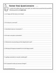 Career Goal Setting Career Goals Goal Setting Worksheet Goals Template