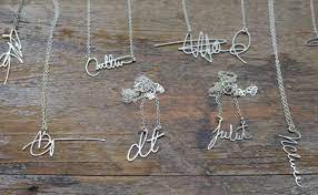 Custom Signature Necklaces By Brevity Signature Necklace Custom Necklace Custom Signature