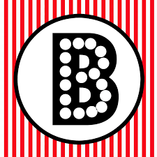 free printable happy birthday banner red black white