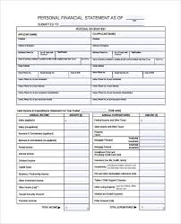 Blank Personal Financial Statement Personal Financial Statement Templates 15 Download Free In 2020 Personal Financial Statement Statement Template Financial Statement