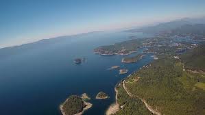 A long sandy beach awaits you! Aerial View Of Pender Harbour Stock Footage Video 100 Royalty Free 7074283 Shutterstock