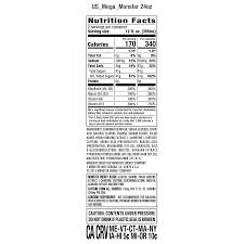 Some quick facts about energy drink, monster it belongs to the beverages food group. Monster Mega Energy Drink 24 Fl Oz Walmart Com Walmart Com