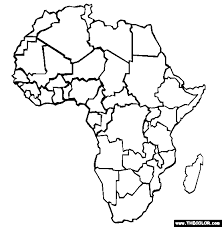 Map of africa coloring page. Africa Coloring Page Color African Continent Online Coloring Pages Free Coloring Pages Coloring Pages