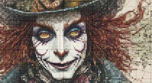 Mad Hatter Alice in Wonderland Cross Stitch Pattern. Instant PDF Download.  64,500 Stitches.