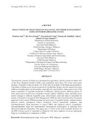 Mayoritas penduduk pribumi (melayu), keturunan cina di urutan kedua perkembangan pendidikan islam di malaysia dapat dirinci menjadi tiga periode, (1). Pdf Insect Pests Of Vegetables In Malaysia And Their Management Using Entomopathogenic Fungi