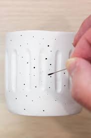 Add a pincushion, maybe some candy, or add some clover (quilting) clips. Modern Diy Mini Air Dry Clay Pot A Pretty Fix