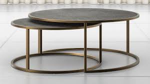 Keya Antique Brass Nesting Coffee Tables Reviews Crate And Barrel In 2020 Nesting Coffee Tables Decorating Coffee Tables Cool Coffee Tables
