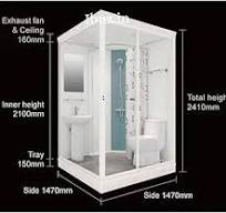 Amazon.com: Prefab Luxury Integrated Bathroom Pod All in One ...